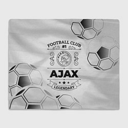 Плед флисовый Ajax Football Club Number 1 Legendary, цвет: 3D-велсофт