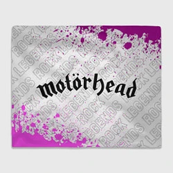 Плед флисовый Motorhead Rock Legends, цвет: 3D-велсофт