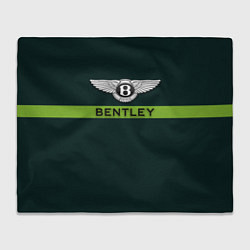 Плед флисовый Bentley green, цвет: 3D-велсофт