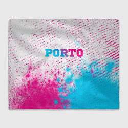 Плед флисовый Porto Neon Gradient, цвет: 3D-велсофт