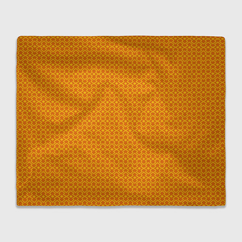 Плед Оранжевые классические узоры / 3D-Велсофт – фото 1