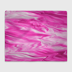 Плед флисовый Розовая мраморная текстура, цвет: 3D-велсофт