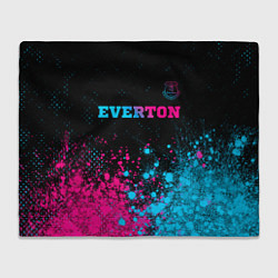 Плед флисовый Everton - neon gradient, цвет: 3D-велсофт