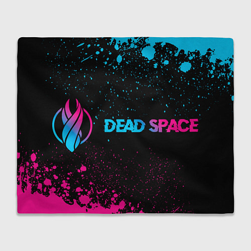 Плед Dead Space - neon gradient: надпись и символ / 3D-Велсофт – фото 1