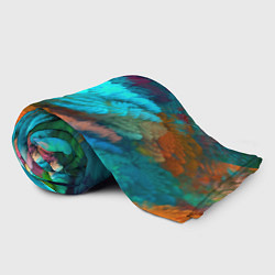 Плед флисовый Colorful Explosion, цвет: 3D-велсофт — фото 2