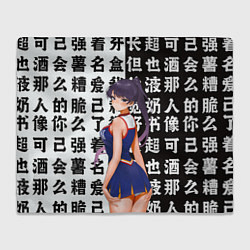 Плед флисовый Коми сан чирлидерша - Проблемы с общением, цвет: 3D-велсофт