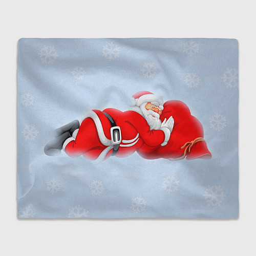 Плед Санта сладко спит / 3D-Велсофт – фото 1