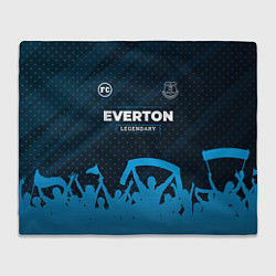 Плед флисовый Everton legendary форма фанатов, цвет: 3D-велсофт