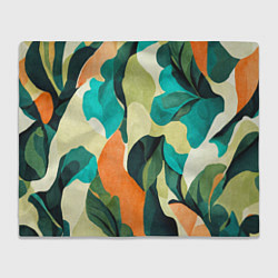 Плед флисовый Multicoloured camouflage, цвет: 3D-велсофт