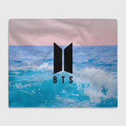 Плед флисовый BTS Sea, цвет: 3D-велсофт