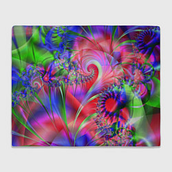 Плед флисовый Фракталы нежных оттенков, цвет: 3D-велсофт