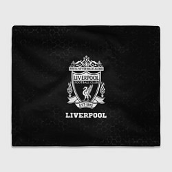Плед флисовый Liverpool sport на темном фоне, цвет: 3D-велсофт