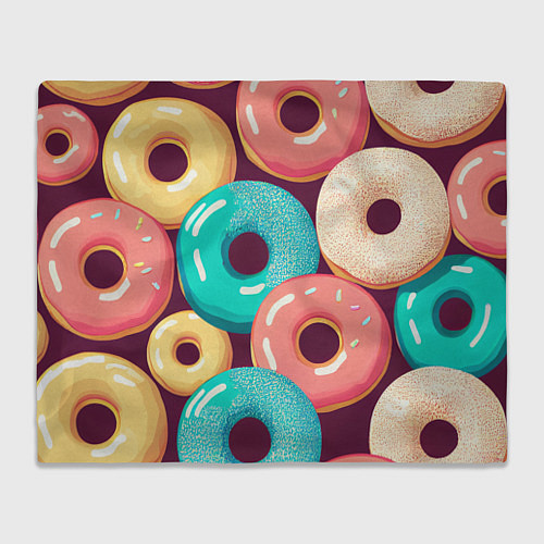 Плед Пончики и только пончики / 3D-Велсофт – фото 1