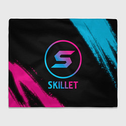 Плед флисовый Skillet - neon gradient, цвет: 3D-велсофт