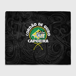 Плед флисовый Capoeira Cordao de ouro flag of Brazil, цвет: 3D-велсофт