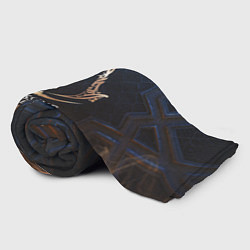 Плед флисовый Assassins creed mirage logo, цвет: 3D-велсофт — фото 2