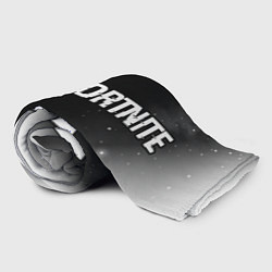 Плед флисовый Fortnite glitch на темном фоне: надпись и символ, цвет: 3D-велсофт — фото 2