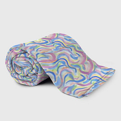 Плед флисовый Акварельные завитки, цвет: 3D-велсофт — фото 2