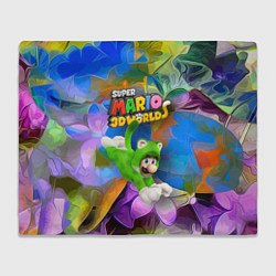 Плед флисовый Luigi cat - Super Mario 3D World - Nintendo, цвет: 3D-велсофт