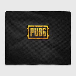 Плед флисовый PUBG gold, цвет: 3D-велсофт