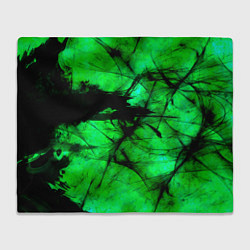 Плед флисовый Зеленый фантом, цвет: 3D-велсофт