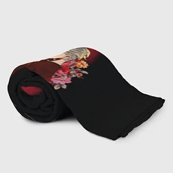 Плед флисовый Изана в цветах, цвет: 3D-велсофт — фото 2