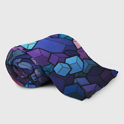 Плед флисовый Цветные кубы, цвет: 3D-велсофт — фото 2