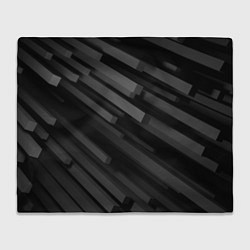 Плед флисовый Геометрические объёмные прямоугольники, цвет: 3D-велсофт
