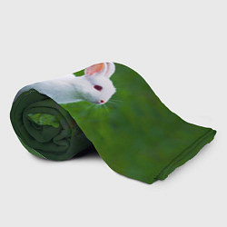 Плед флисовый Кролик на фоне травы, цвет: 3D-велсофт — фото 2