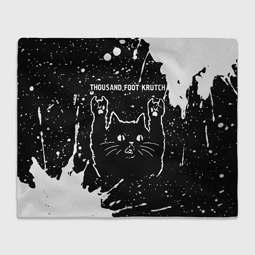 Плед Группа Thousand Foot Krutch и рок кот / 3D-Велсофт – фото 1