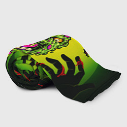 Плед флисовый Монстр - лизун, цвет: 3D-велсофт — фото 2