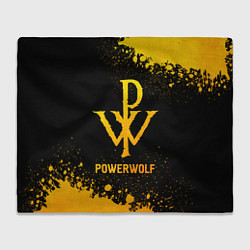 Плед флисовый Powerwolf - gold gradient, цвет: 3D-велсофт