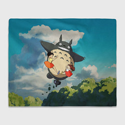 Плед флисовый Flight Totoro, цвет: 3D-велсофт