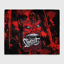 Плед флисовый Slipknot red blood, цвет: 3D-велсофт