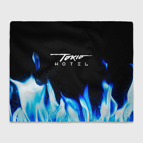 Плед Tokio Hotel blue fire / 3D-Велсофт – фото 1