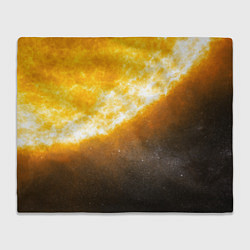 Плед флисовый Солнце в космосе, цвет: 3D-велсофт