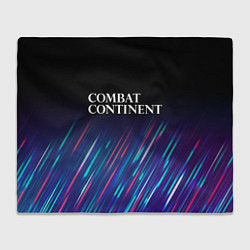 Плед флисовый Combat Continent stream, цвет: 3D-велсофт