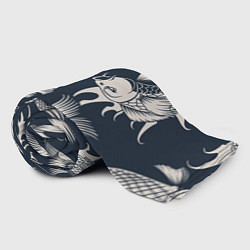 Плед флисовый Japan carp, цвет: 3D-велсофт — фото 2