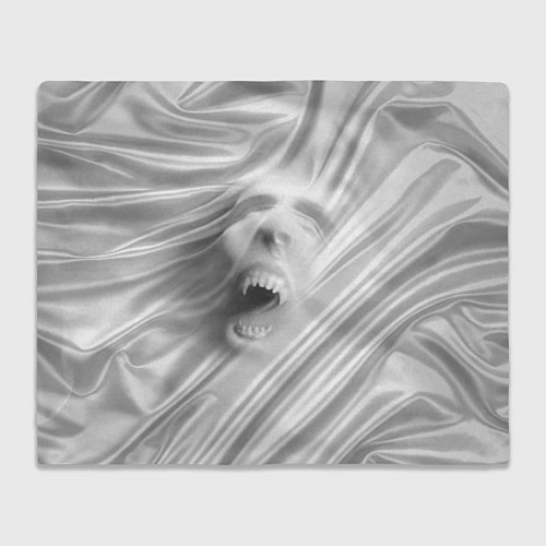 Плед Нечеловеческий вопль - складки ткани / 3D-Велсофт – фото 1
