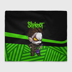Плед флисовый Slipknot dark green, цвет: 3D-велсофт