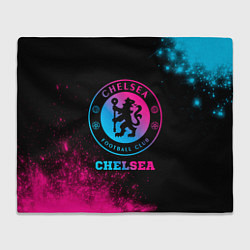 Плед флисовый Chelsea - neon gradient, цвет: 3D-велсофт