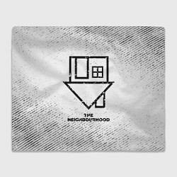 Плед флисовый The Neighbourhood с потертостями на светлом фоне, цвет: 3D-велсофт