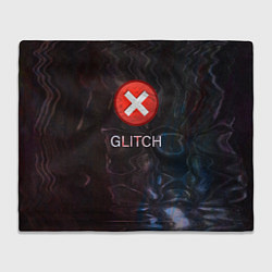 Плед флисовый GLITCH - Визуальная ошибка, цвет: 3D-велсофт