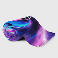 Плед флисовый Sally Face неоновый космос, цвет: 3D-велсофт — фото 2