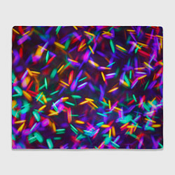 Плед флисовый Цветомузыка, цвет: 3D-велсофт