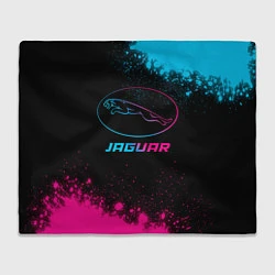 Плед флисовый Jaguar - neon gradient, цвет: 3D-велсофт