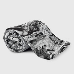 Плед флисовый Человек бензопила манга страницы, цвет: 3D-велсофт — фото 2