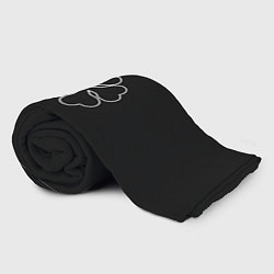Плед флисовый Черный пятилистный клевер из аниме черный клевер -, цвет: 3D-велсофт — фото 2