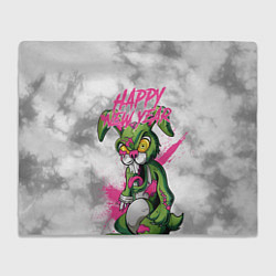 Плед Zombie rabbit Happy new year