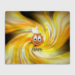 Плед флисовый Просто царь смайл, цвет: 3D-велсофт